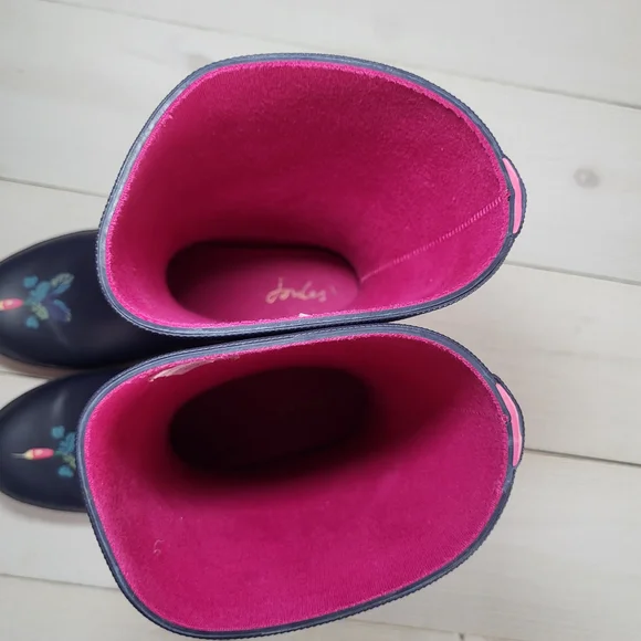 Joules Rain Boots Garden Vegetable Print Spring Cottagecore. - Picture 5 of 6